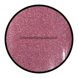 Vinilo Textil Glitter Pu Rosado 1 Metro X 30 Cm