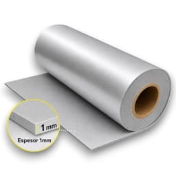 Vinilo Textil 3D Relieve Brick - Plateado 1 Mt X 45 Cm