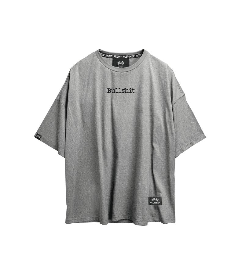 MDF Tee Polera "Bullssh" Gris XL