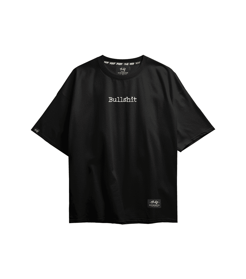 MDF Tee Polera "Bullssh" Negro XXL