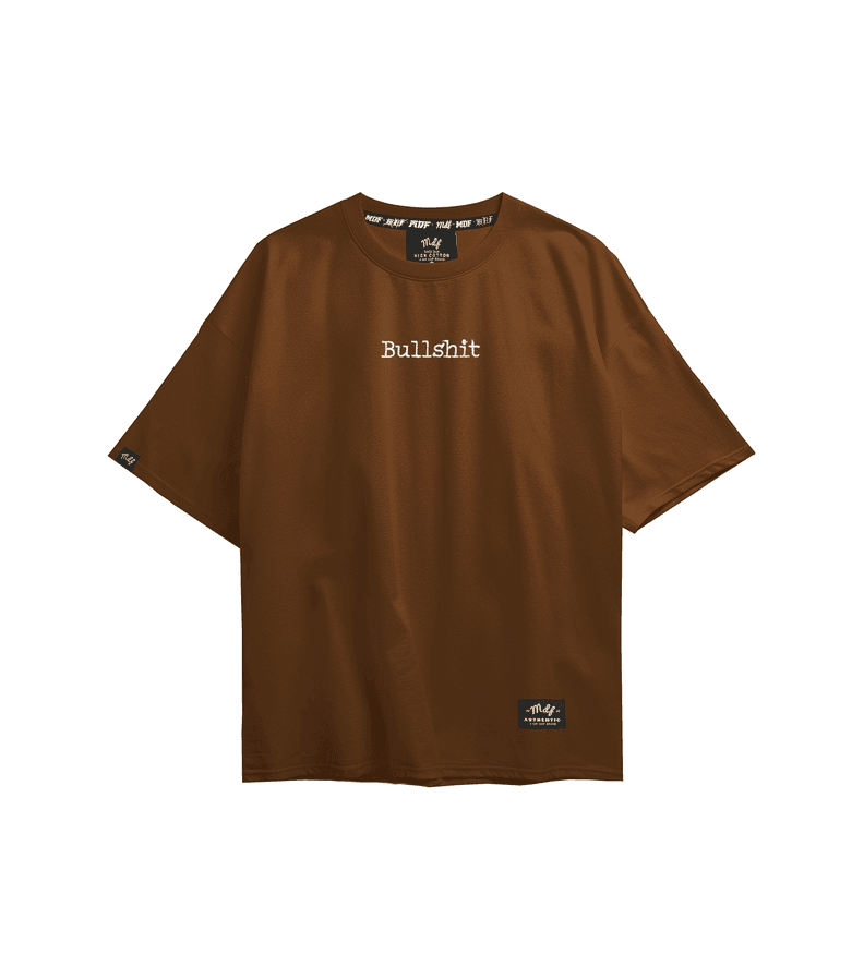MDF Tee Polera "Bullssh" Cafe L