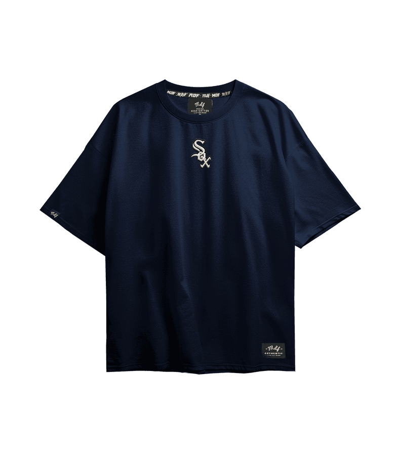 MDF Polera CHICAGO WHITE CITY Azul XXXL