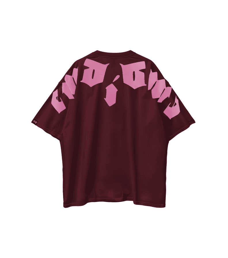 MDF Polera ORIGINAL BLACK EYE Rose VINYL Burdeo XXXL