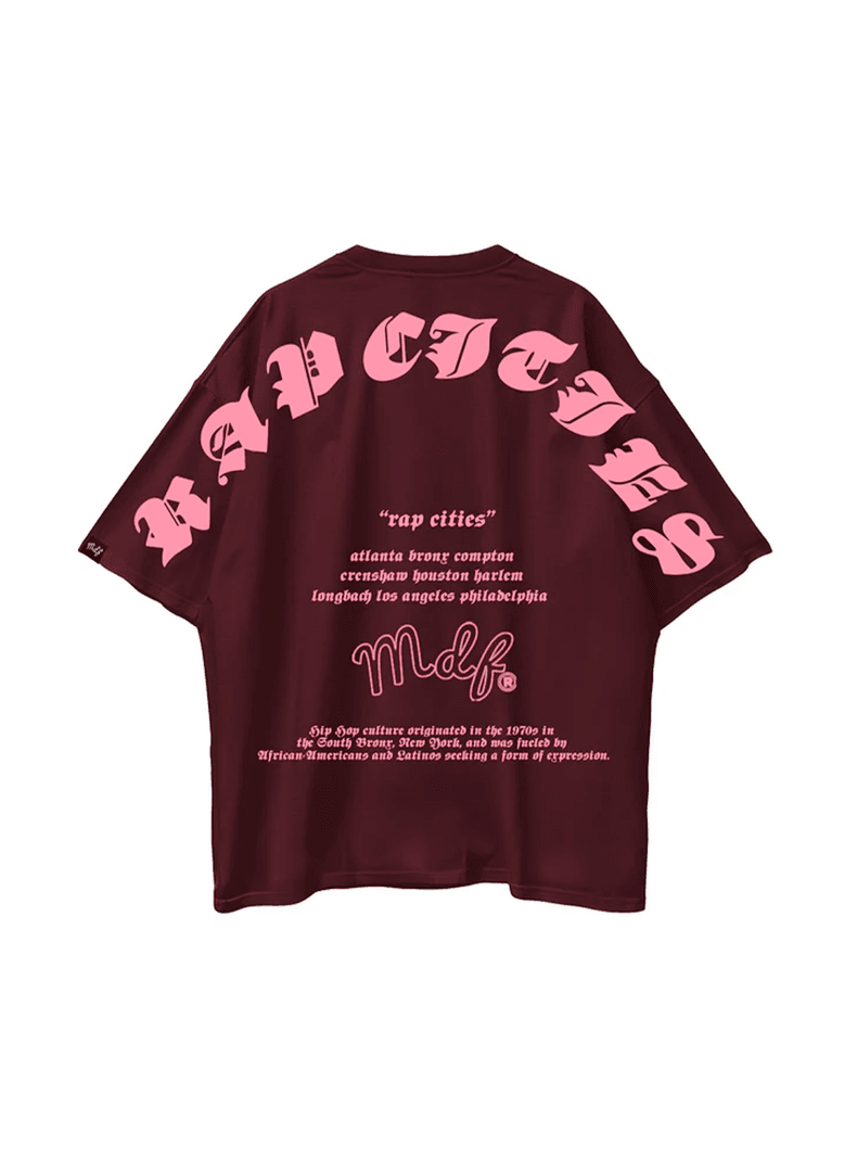 MDF Polera RAP ORIGINS Burdeo XL