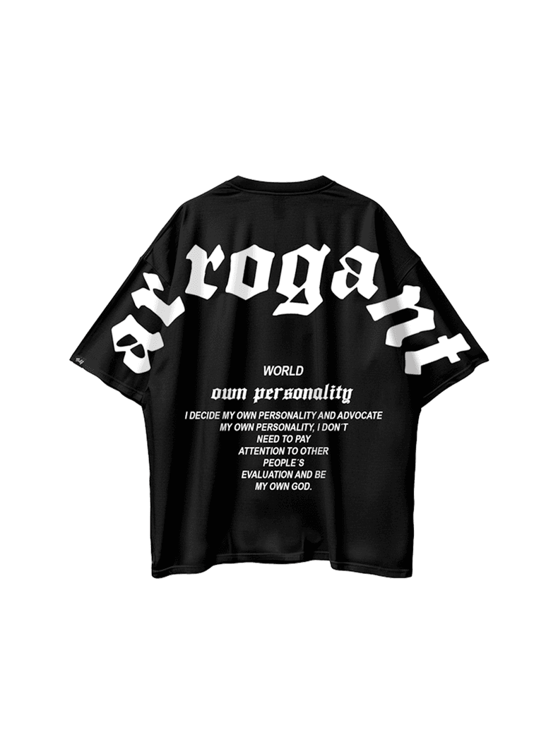 MDF Polera BE ARROGANT Negro XL