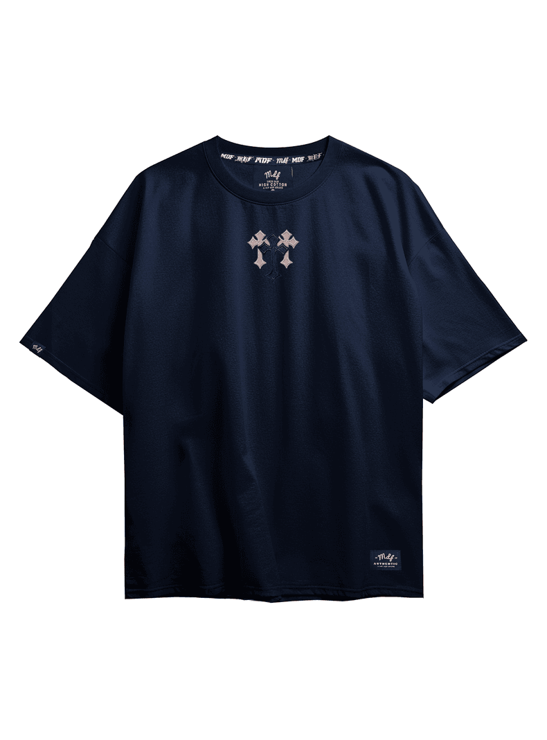 MDF Polera DARK CROSS Azul L