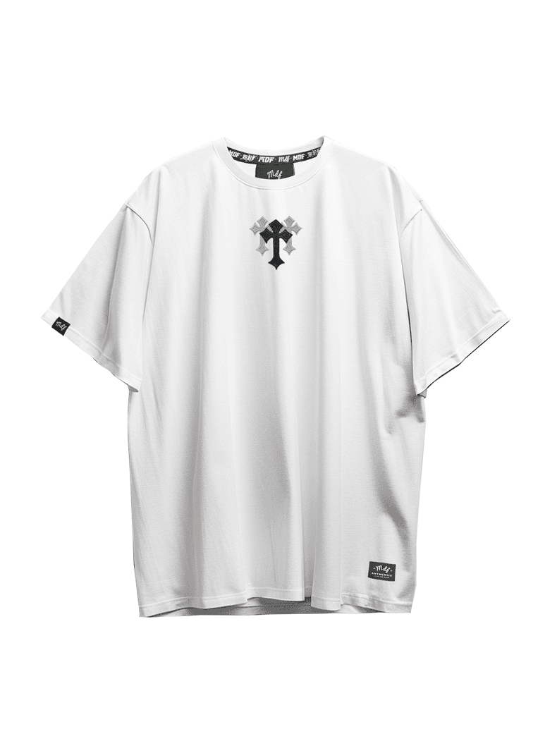 MDF Polera DARK CROSS Blanco S