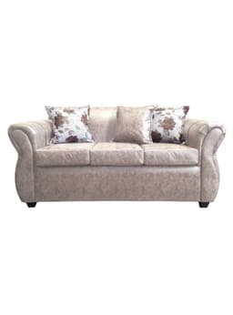 Sofa Con Resorte Estructural 3 Cuerpos York Envejecido Beige