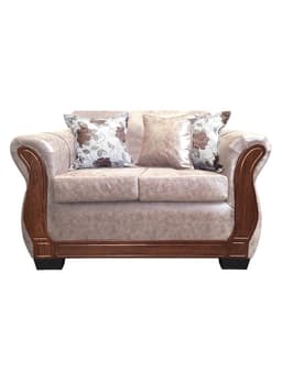 Sofa Con Resorte Estructural 2 Cuerpos Lisbon Envejecido X Beige