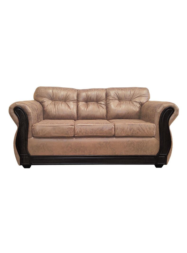 Sofa Con Respaldo Confortable 3 Personas Taurus Envejecido Terracota