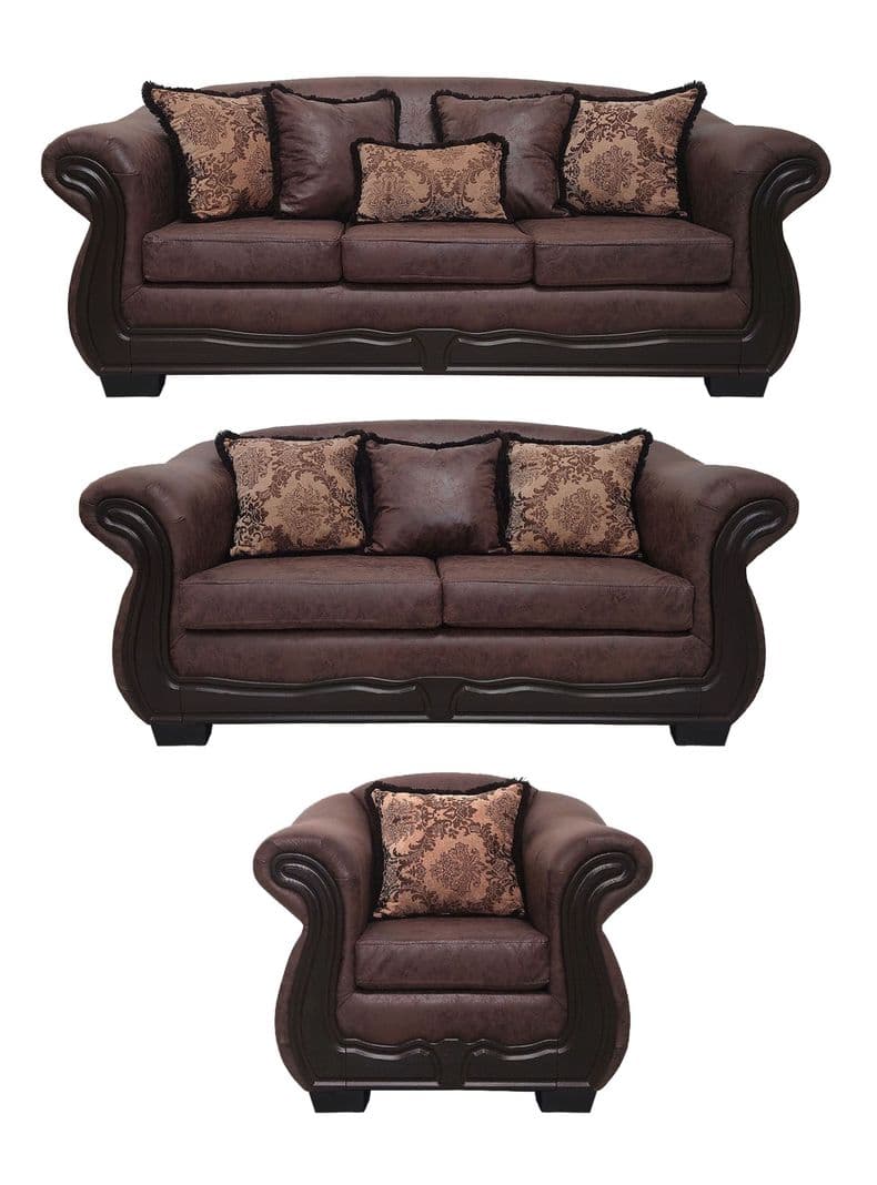 Living Con Resorte Estructural 8 Cuerpos 4+3+1 Grand Bufalo Envejecido Version PREMIUM Camel