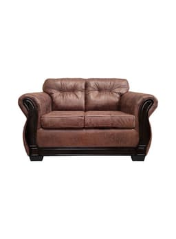 Sofa Con Respaldo Confortable 2 Personas Taurus Envejecido Terracota
