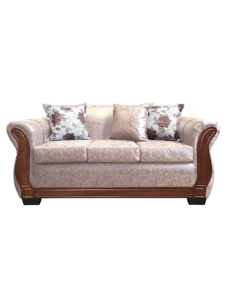 Sofa Con Resorte Estructural 3 Cuerpos Lisbon Envejecido X