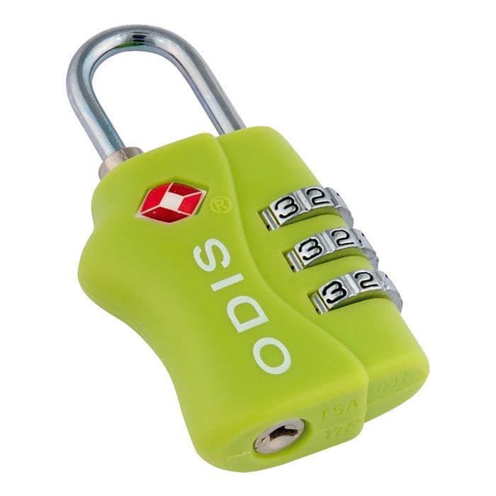 Candado Odis Tsa Maleta Viaje 33mm Con Clave - Verde