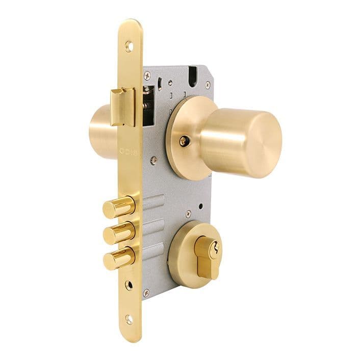 Cerradura Embutir Odis 205 Acceso - Bronce Amarillo