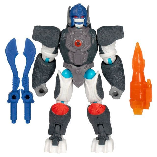 Figura de Accion Transformers MixMashers Optimus Primal Gris