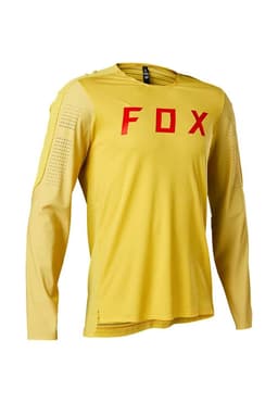 Polera Bicicleta Flexair Pro Manga Larga Amarillo Fox S
