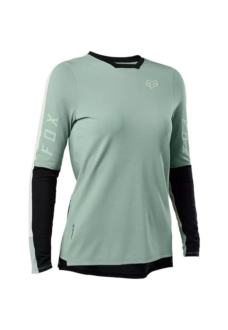 Polera Bicicleta Mujer Defend Pro Manga Larga Gris Fox XS