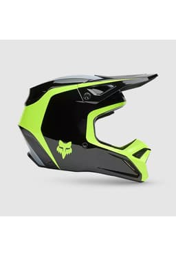 Casco Moto V1 Flow Negro/Amarillo Fox S