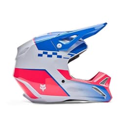 Casco Moto V1 Collect Azul/Blanco Fox M