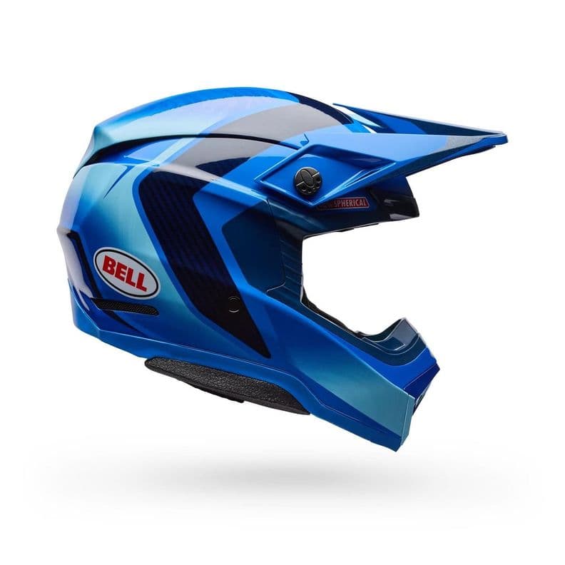 Casco Moto ET3 Moto-10 Spherical Azul Bell Azul Electrico XL