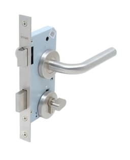 Cerradura dormitorio llave/seguro inox 304 MARTI Gris