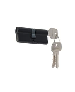 Cilindro 80 mm llave/llave centrado. (Negro mate)