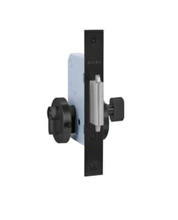 Cerradura corredera bano 70 mm negro mate