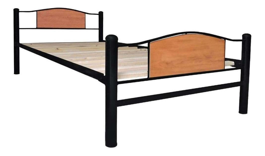 Cama Child Metalica 1 Plaza Negro