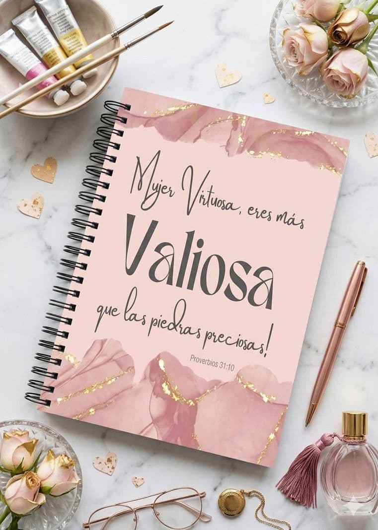 Agenda Planner Cristiano Mujer Virtuosa Eres Mas Valiosa