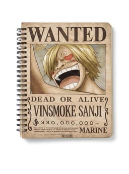 Agenda Anime One Piece Estilo Wanted Sanji