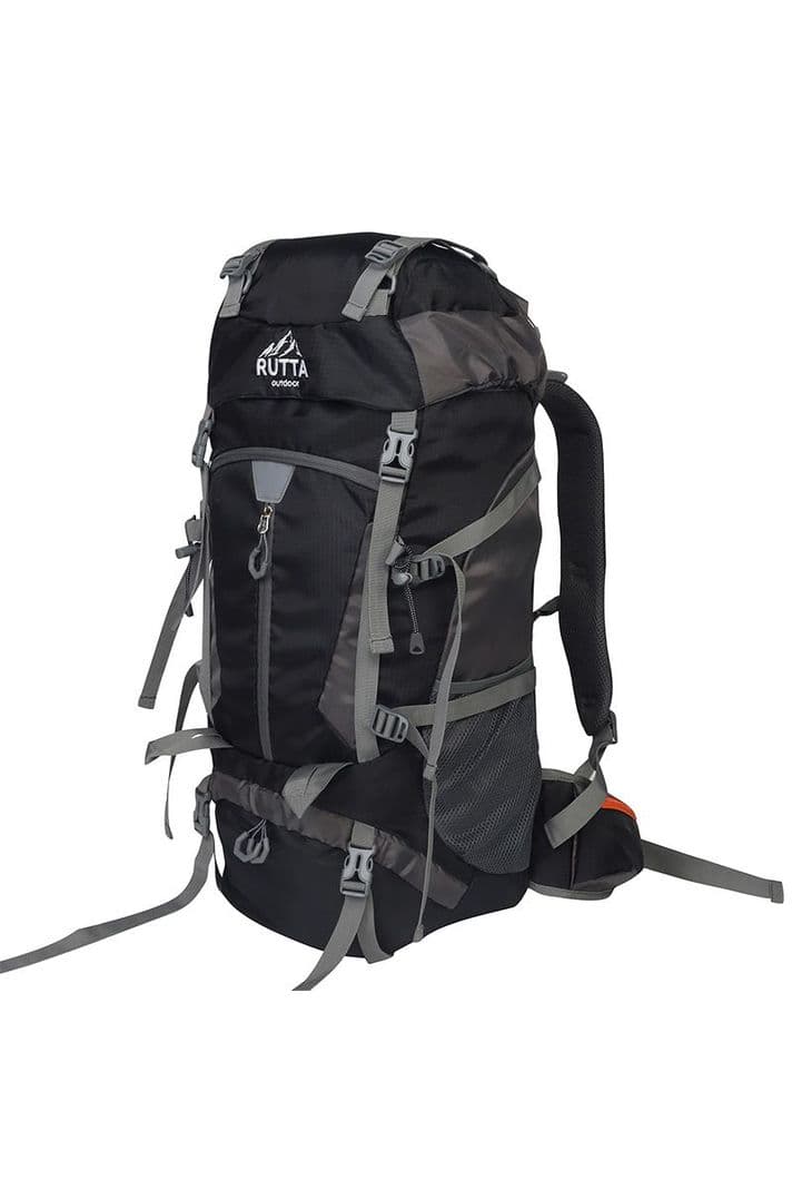 MOCHILA CAMPING 65L NEGRO