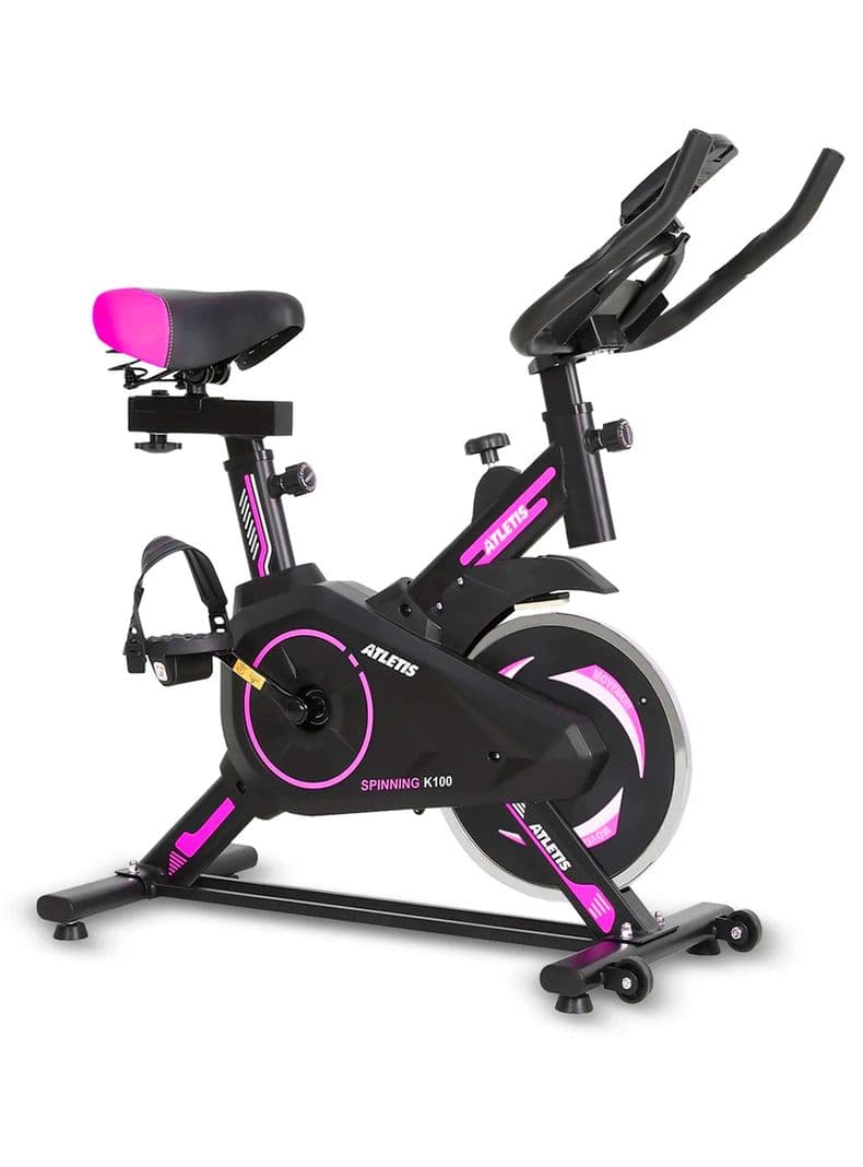 Bicicleta Spinning K100 Pink Rosado Oscuro
