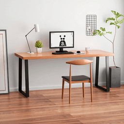 Escritorio Rustico Belen 160cm | Madera y Metal | Oficina en Casa Cafe 160 CM