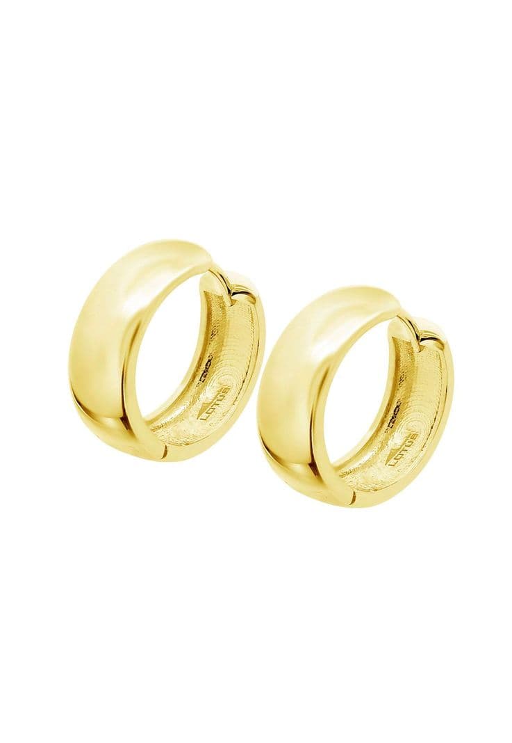 Aros Lp3775-4/2 Lotus Silver Mujer Hoops Dorado