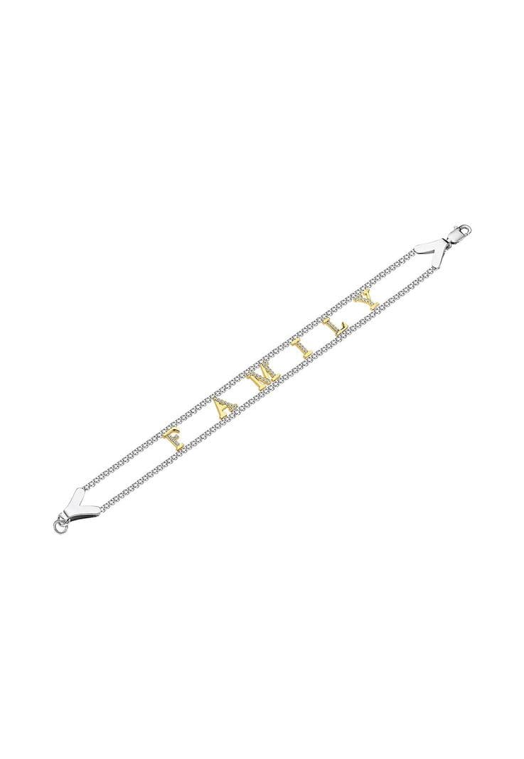Pulsera Lp3505-2/1 Lotus Silver Mujer Teddy Plateado Metalico