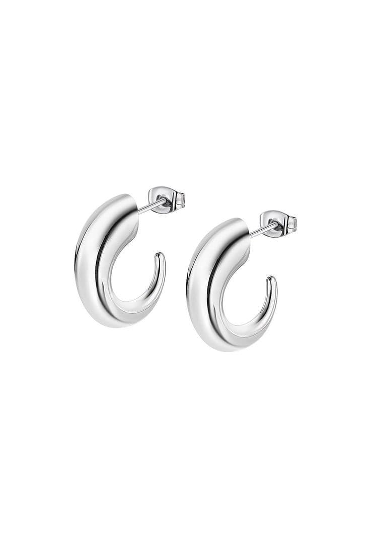 Aros Ls2350-4/1 Lotus Style Mujer Urban Woman Plateado Metalico