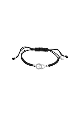 Pulsera Lp1990-2/2 Lotus Silver Mujer Moments Negro