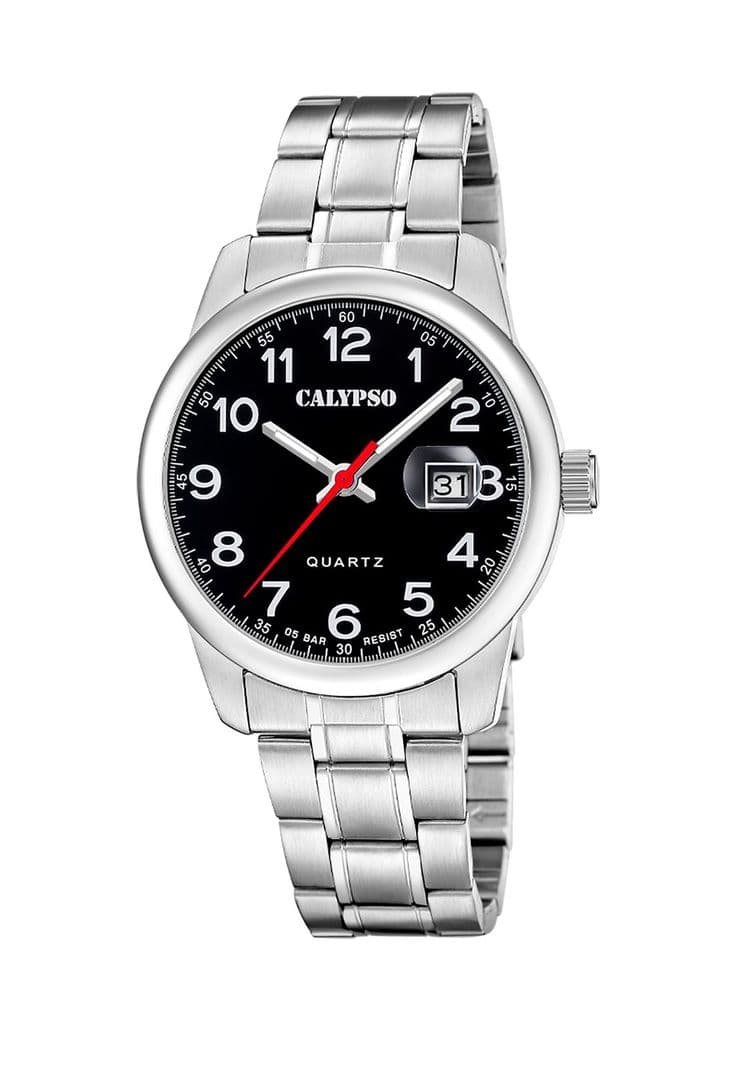 Reloj K5872/6 Calypso Negro Hombre Basic Plateado Metalico