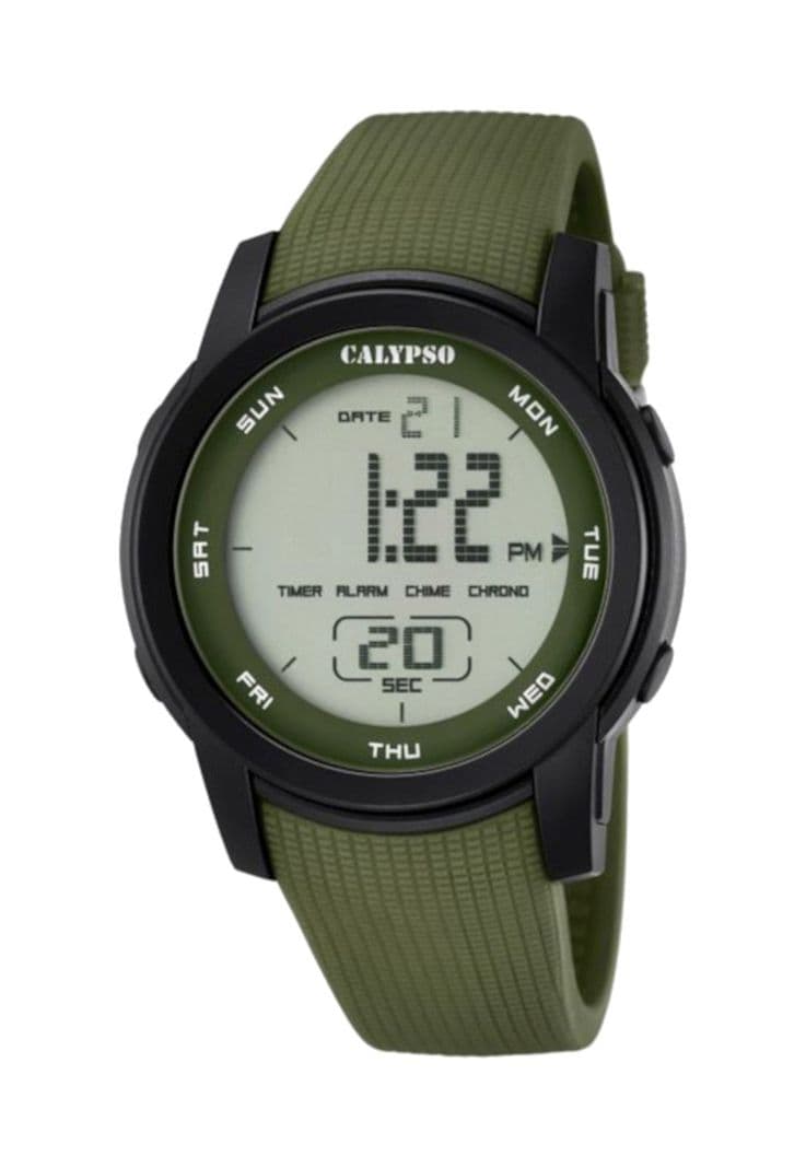 Reloj K5698/4 Calypso Gris Hombre Color Run Verde