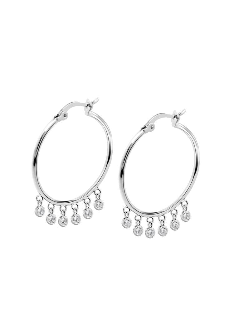 Aros Lp3725-4/1 Lotus Silver Mujer Trendy Plateado Metalico