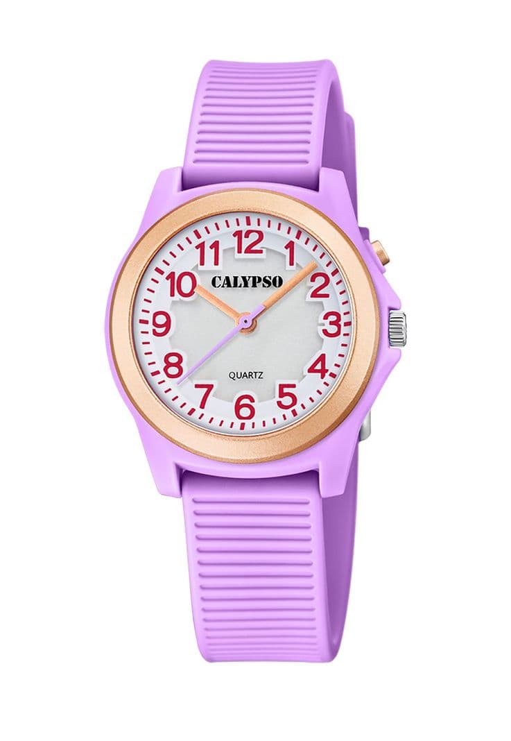 Reloj K5823/4 Calypso Blanco Infantil Junior Collection Morado