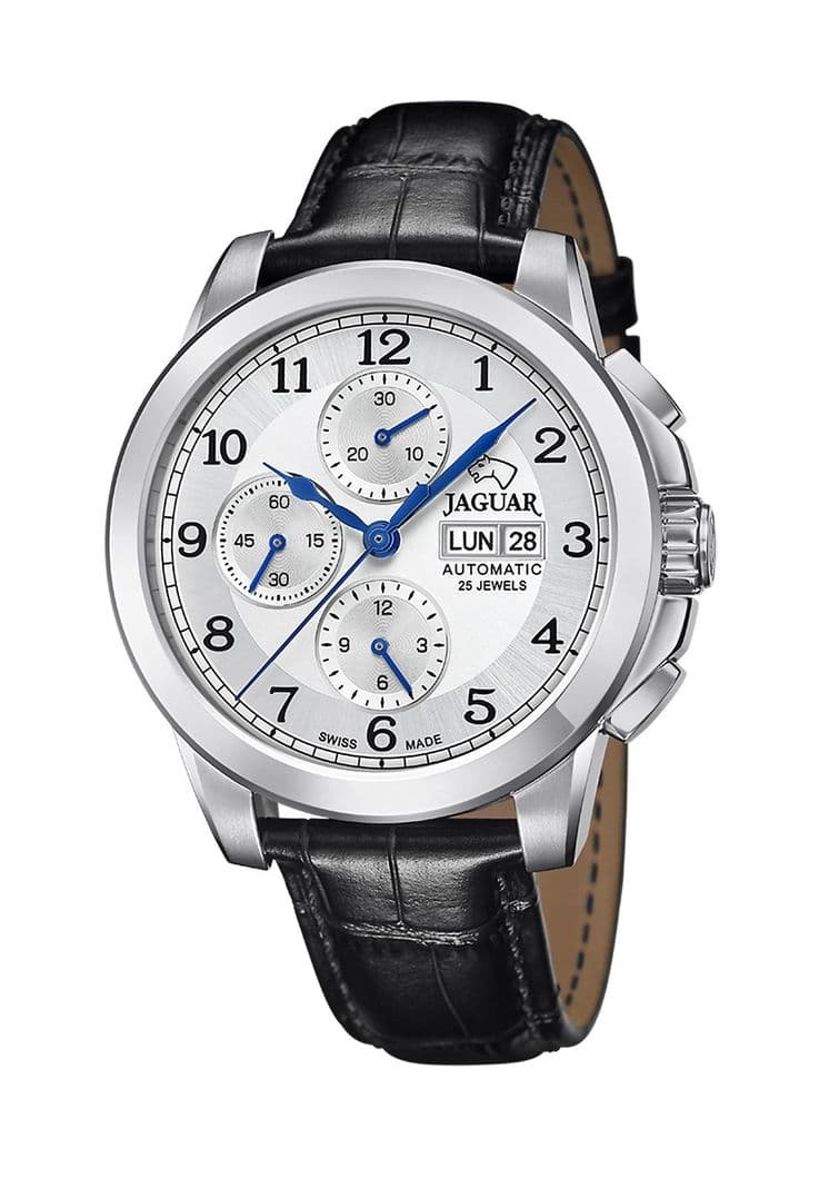 Reloj J975/1 Jaguar Plateado Hombre Automatico Plateado Metalico