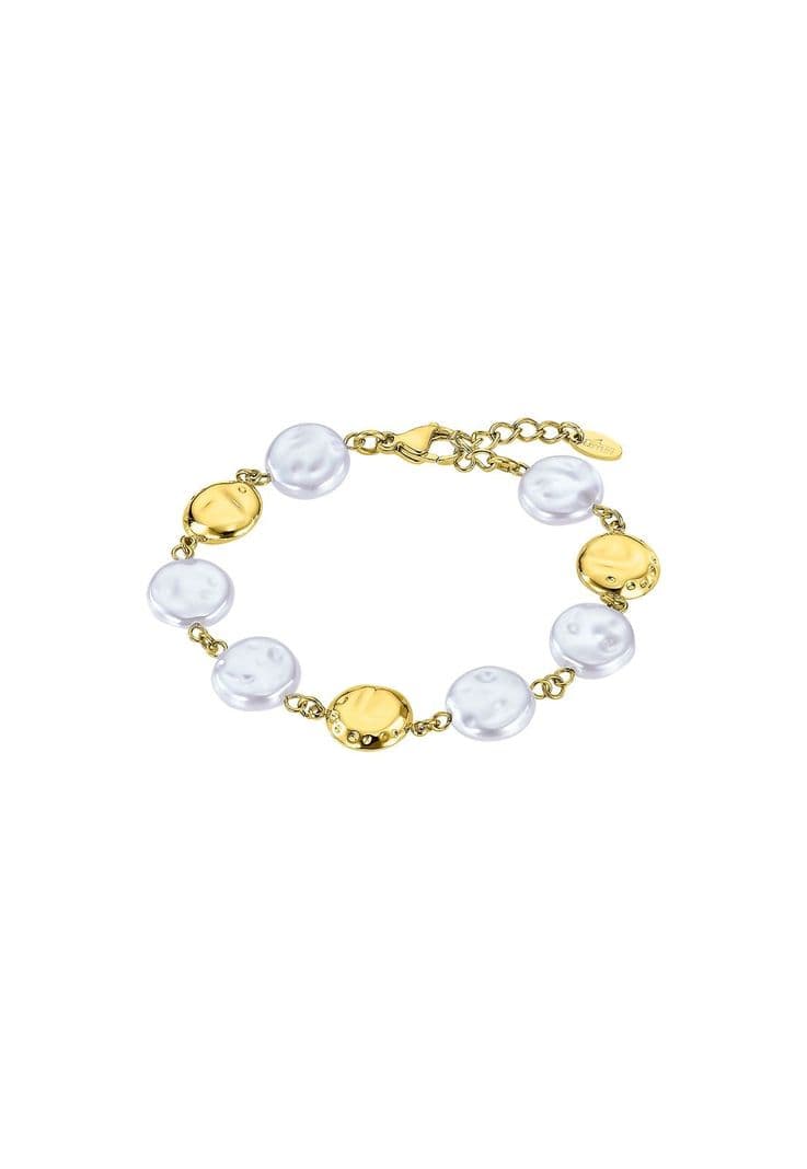 Pulsera Ls2563-2/2 Lotus Style Dorado Mujer Urban Woman Blanco L
