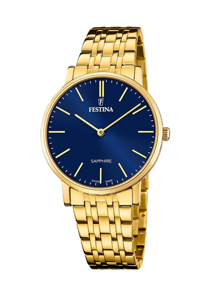 Reloj F20046/4 Festina Swiss Azul Hombre Acero Clasico