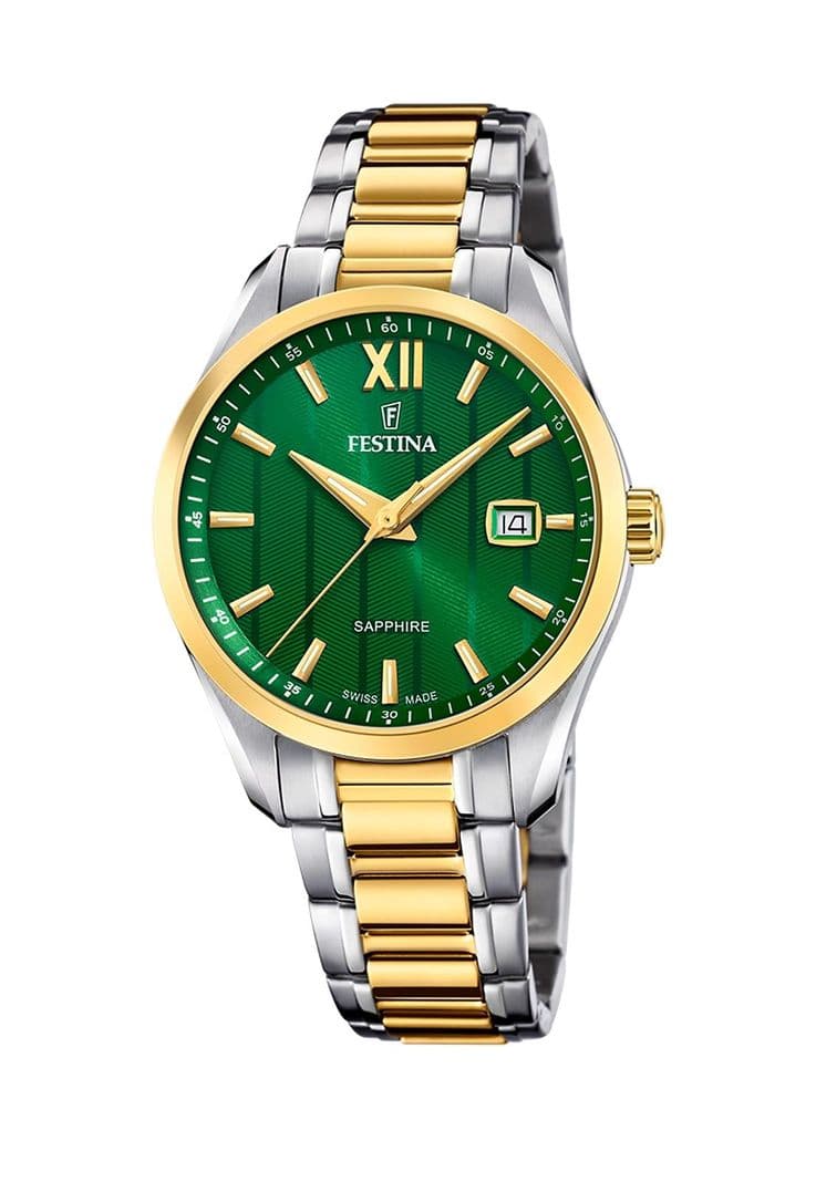 Reloj F20027/3 Festina Swiss Verde Mujer Acero Clasico