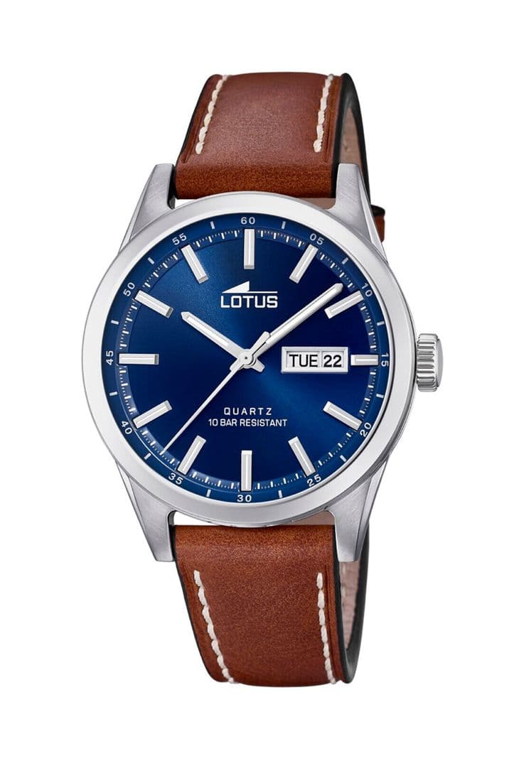 Reloj 18671/3 Lotus Azul Oscuro Hombre Acero Clasico Azul Marino