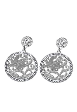 Aros Ls1718-4/1 Lotus Style Mujer Chile Plateado Metalico