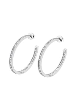 Aros Lp1937-4/3 Lotus Silver Mujer It Girl Plateado Metalico
