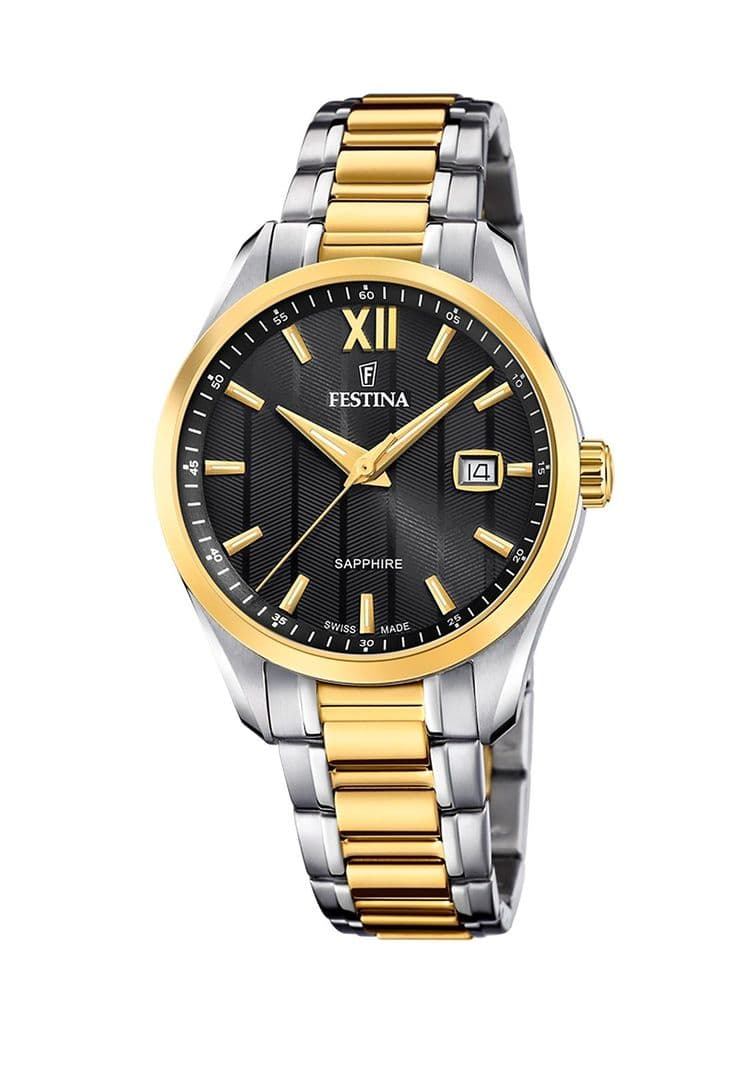 Reloj F20027/4 Festina Swiss Negro Mujer Acero Clasico